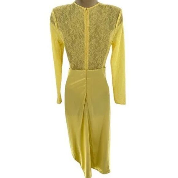 NBD Farah Midi Dress in Yellow Size Large - Picture 5 of 7